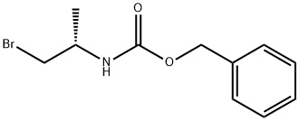 苯基甲基N-[(1S)-2-溴-1-甲基乙基]氨基甲酸酯 结构式