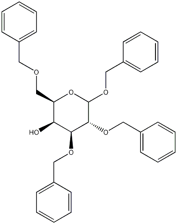 Benzyl 2,3,6-Tri-O-benzyl--D-galactopyranoside 结构式