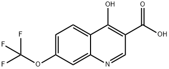 4-羟基-7-(三氟甲氧基)喹啉-3-羧酸 结构式