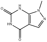 1-甲基-1H-吡唑并[3,4-D]嘧啶-4,6(5H,7H)-二酮 结构式