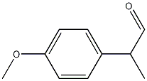 2-(4-甲氧基苯基)丙醛 结构式