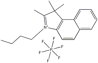 3-丁基-1,1,2-三甲基-1H-苯并[E]吲哚六氟磷酸盐 结构式