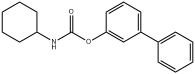 N-环己基氨基甲酸 [1,1'-联苯]-3-基酯 结构式