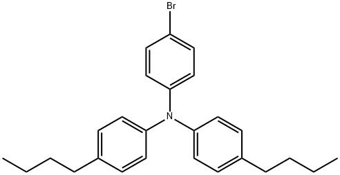 4-溴-N,N-双(4-丁基苯基)-苯胺 结构式