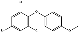 5-溴-1,3-二氯-2-(4-甲氧基苯氧基)苯 结构式