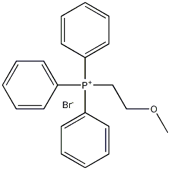 (2-甲氧基乙基)三苯基鏻 溴化物 结构式
