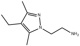 [2-(4-乙基-3,5-二甲基-1H-吡唑-1-基)乙基]胺 结构式