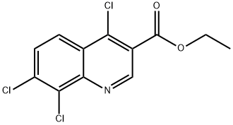 4,7,8-三氯喹啉-3-羧酸乙酯 结构式