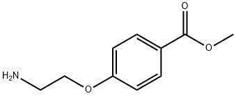 4-(2-氨基乙氧基)苯甲酸甲酯 结构式