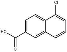 5-氯-2-萘甲酸 结构式