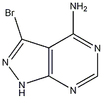 3-溴-1H-吡唑[3,4-D]嘧啶-4-胺 结构式