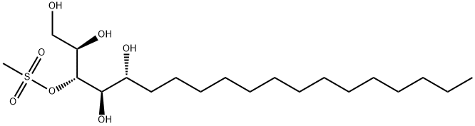 (2R,3R,4R,5R)-1,2,3,4,5-Nonadecanepentol 3-Methanesulfonate 结构式