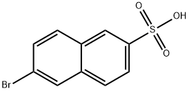 6-溴萘-2-磺酸 结构式