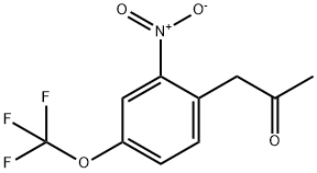 1-(2-硝基-4-(三氟甲氧基)苯基)丙烷-2-酮 结构式