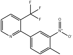 2-(4-METHYL-3-NITROPHENYL)-3-(TRIFLUOROMETHYL)PYRIDINE 结构式