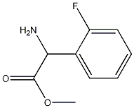 methyl 2-amino-2-(2-fluorophenyl)acetate 结构式