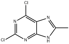 2,6-二氯-8-甲基-9H-嘌呤 结构式