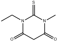 1-乙基-3-甲基-2-硫代巴比妥酸 结构式