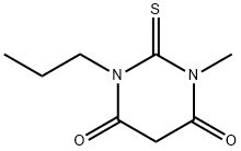 1-甲基-3-丙基-2-硫代巴比妥酸 结构式