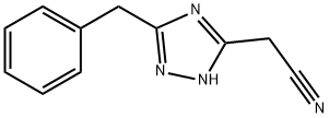 (5-Benzyl-4H-[1,2,4]triazol-3-yl)-acetonitrile 结构式