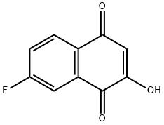 7-FLUORO-2-HYDROXYNAPHTHALENE-1,4-DIONE 结构式