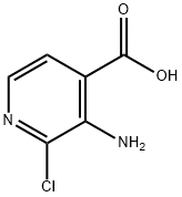 3-氨基-2-氯异烟酸 结构式