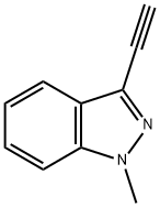 3-乙炔基-1-甲基吲唑 结构式