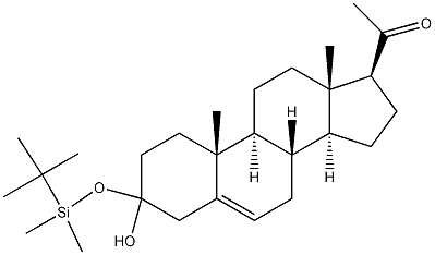 3-tert-Butyldimethylsilyloxy Pregnenolone 结构式