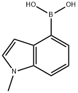 1-甲基吲哚-4-硼酸 结构式