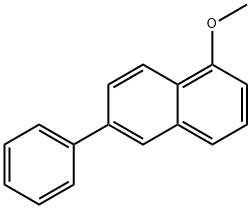 1-Methoxy-6-phenylnaphthalene 结构式