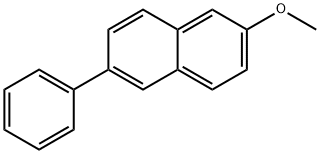 2-Methoxy-6-phenylnaphthalene 结构式