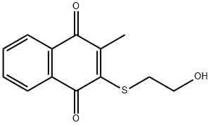 2-(2-HYDROXYETHYLTHIO)-3-METHYLNAPHTHALENE-1,4-DIONE 结构式