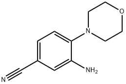 3-Amino-4-morpholinobenzonitrile 结构式