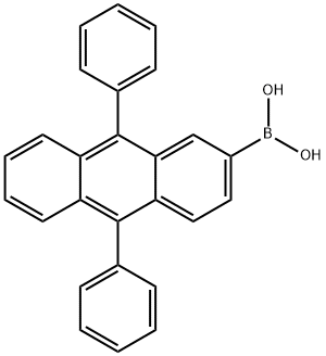 B-(9,10-二苯基-2-蒽)硼酸 结构式