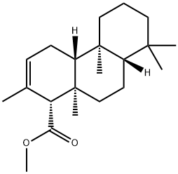 (1R,4aR,4bS,10aR)-Methyl 2,4b,8,8,10a-pentamethyl-1,4,4a,4b,5,6,7,8,8a,9,10,10a-dodecahydrophenanthrene-1-carboxylate 结构式