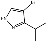 4-BROMO-3-ISOPROPYL-1H-PYRAZOLE 结构式