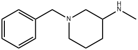1-苄基-3-甲基氨基哌啶 结构式