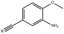 3-氨基-4-甲氧基苯甲腈 结构式