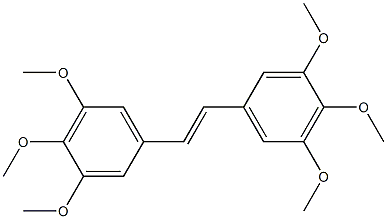 (E)-3,4,5,3',4',5'-六甲氧基二苯乙烯 结构式