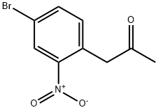 1-(4-溴-2-硝基苯基)丙-2-酮 结构式