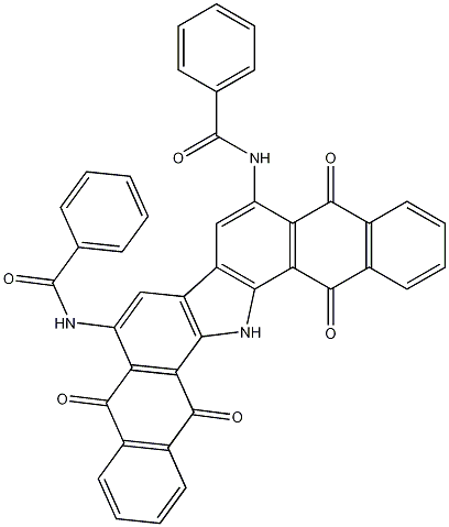 Benzamide, N,N'-(10,15,16,17-tetrahydro-5,10,15,17-tetraoxo-5H-dinaphtho(2,3-A:2',3'-I)carbazole-6,9-diyl)bis- 结构式