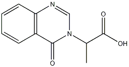 2-(4-氧代-4H-喹唑啉-3-基)-丙酸 结构式