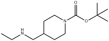 4-[(乙基氨基)甲基]哌啶-1-甲酸叔丁酯 结构式