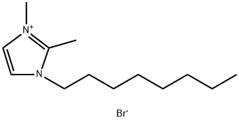 1-辛基-2,3-二甲基咪唑溴盐 结构式