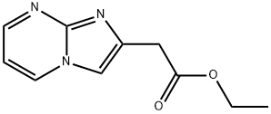 咪唑并[1,2-A]嘧啶-2-基-乙酸乙酯 结构式