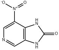 1,3-二氢-7-硝基-2H-咪唑并[4,5-C]吡啶-2-酮 结构式