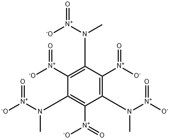 N,N',N''-Trimethyl-N,N',N'',2,4,6-hexanitro-1,3,5-benzenetriamine 结构式