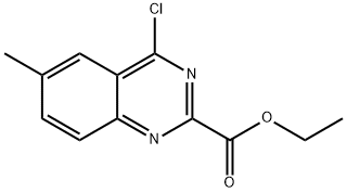4-氯-6-甲基-2-喹唑啉羧酸乙酯 结构式
