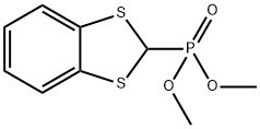 1,3-苯并二硫醇-2-基膦酸二甲酯 结构式