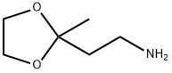 2-(氨乙基)-2-甲基-1,3-二氧戊环 结构式
